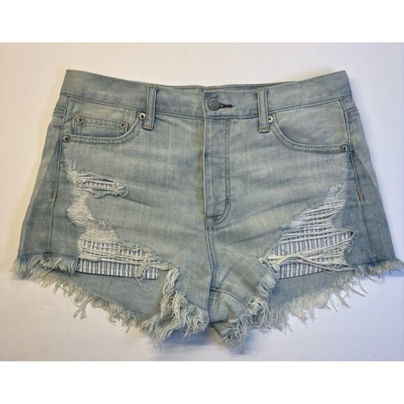 American Eagle High Rise Festival Denim Jean‎ Shorts (size 4) - Picture 1 of 8